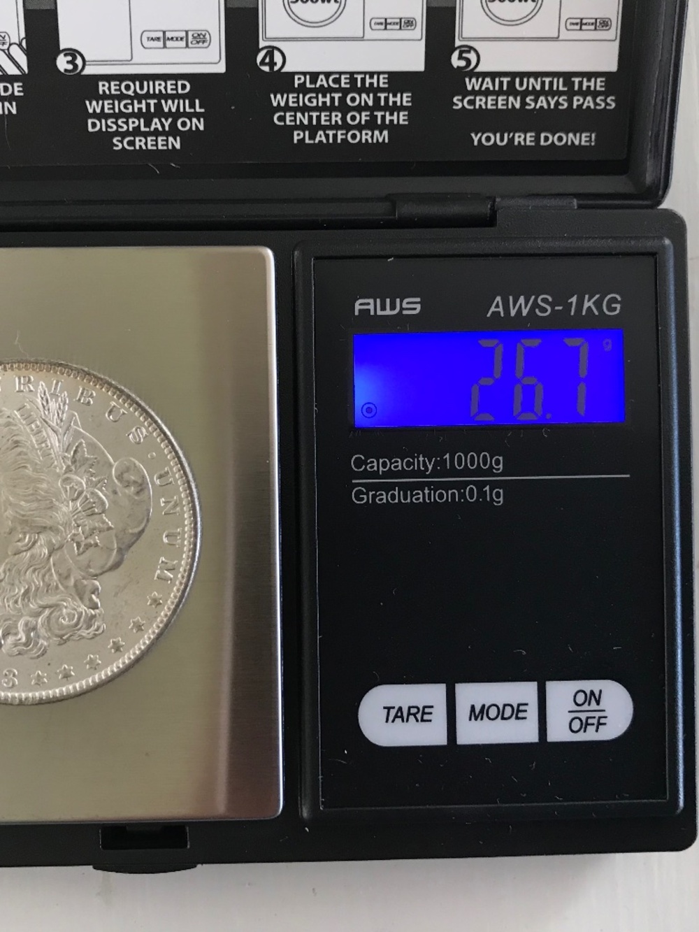 1883 O Morgan Silver Dollar, 90% Silver, New Orleans Mint, Unc, ? Low to Mid MS - Picture 3 of 5